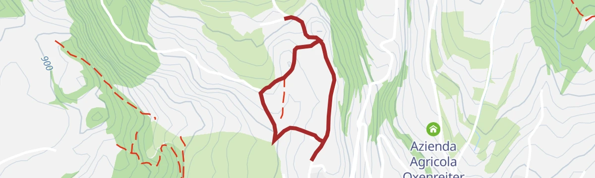 Route map: Castel Dosso Maggiore in a stroller